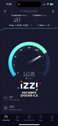 IZZI 500 Mbps (Docsis 3.1) ¡NO FIBRA ÓPTICA! | Speedtesf