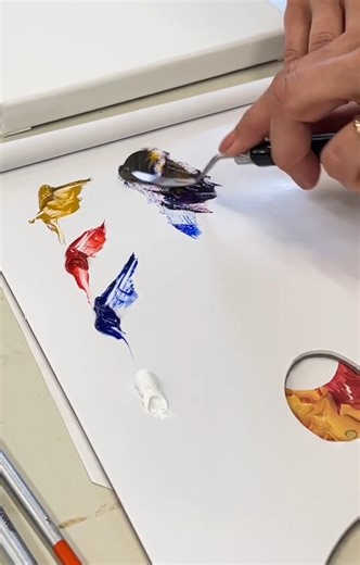Bromleys Art Supplies on Instagram: "🌈 Bright, high-chroma colours are amazing - but knowing how to soften them can completely change how a painting comes together. Learning how to mute colours gives you more control, more harmony and far more subtlety. Using a simple primary palette in Cobra Artists’ Water Mixable Oils, this demo explores: 💛 How to mute colours without dulling them ❤️ Why complementary colours are so useful 💙 How subtle shifts can bring balance to a painting"