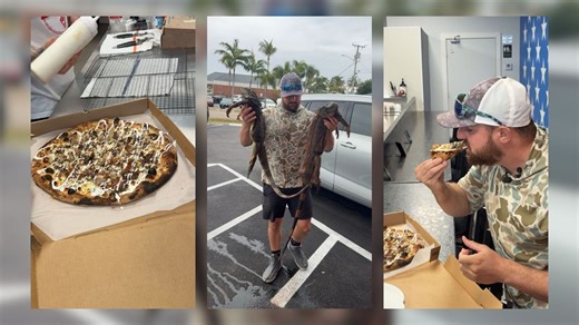 'Everglades Pizza' goes viral: Inside the iguana pie made in North Palm Beach