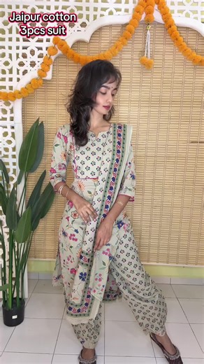 Jaipur cotton aphgan pant style Punjabi suit.. #foryoupage #trending #punjabisuit#jaipurcotton #3pcssuit