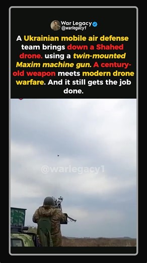 WW1 Machine Gun vs Modern Drone — And It Wins #shorts