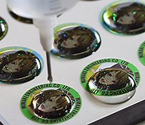 Doming on Sticker