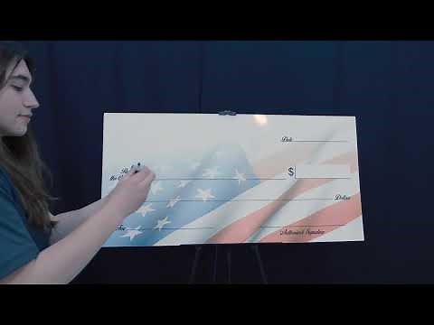 Dry Erase Big Check: Reusable Oversized Checks for Events and Promotions