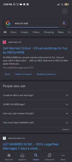 Virtual Marriage Certificate | Get Married Online with Wedonweb