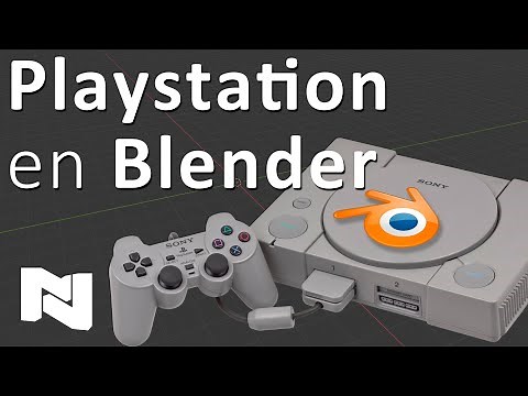Playstation 1 en Blender 🎮 Tutorial Blender para principiantes Muy fácil 🕹 Tipo Play1 - PSX