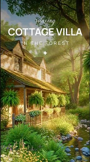 The Dreamiest Forest Cottage Villa Ever Existed 🌿✨ | Peaceful, Relaxing, Cozy Nature Home Tour 🏡