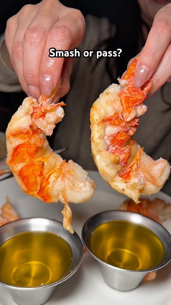 Double lobster tail dip #lobster #seafood #fyp #food