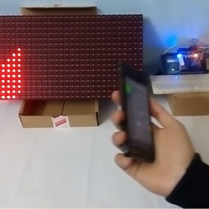 LED Matrix Wave Move With Hand