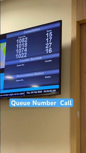 The queue number call