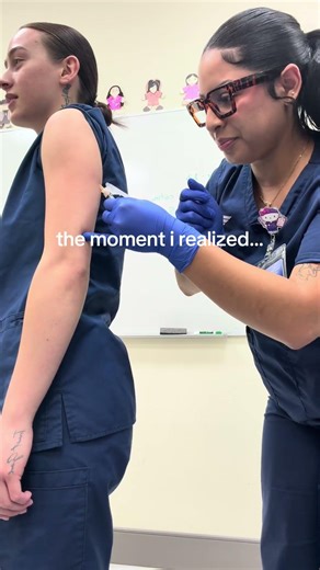 Giving your first injection in lab like... 💉💅 #injection #practice #shorts