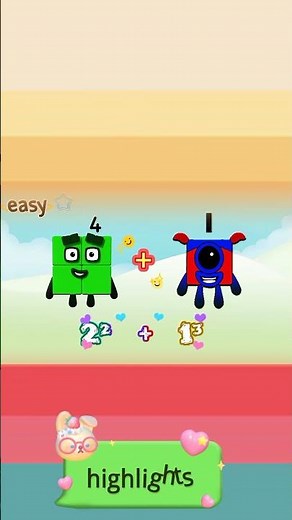 Addition of square numbers with cube numbers #numberblocks #shorts #mathforkids