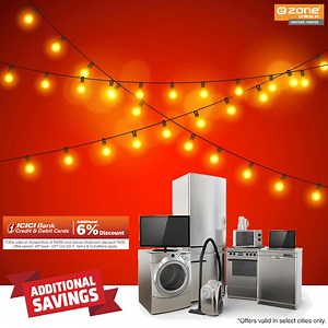 Now bring home gadgets for your loved ones with 6% Discounts on ICICI Bank Credit and Debit Cards and fantastic Future Pay Wallet offer! | Ezone