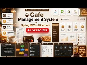 ☕🚀 Cafe Management System Live Project Using Spring MVC + Hibernate | Full Stack Java Project