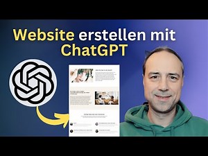 Website erstellen mit KI (ChatGPT) - schnell und kostenlos