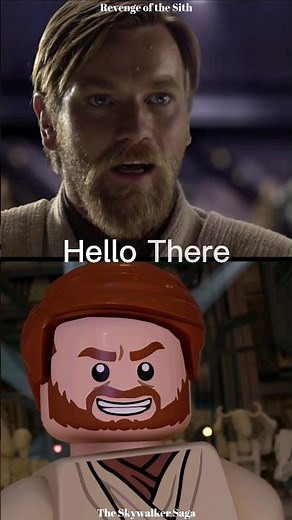 Hello There Scene Comparison - Lego VS Movie