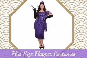 Flattering Plus Size Flapper Costumes • Gatsby Flapper Girl