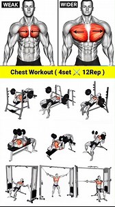 Effective Top Chest Workout 🔥 #exercise #fitness #workout #fit #gym | Workout King