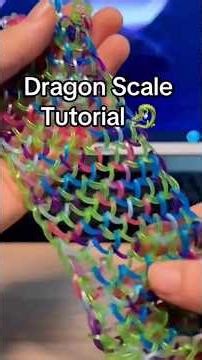 Rainbow Loom Dragon Scale Tutorial 🐉 #rainbowloom #tutorial #fyp
