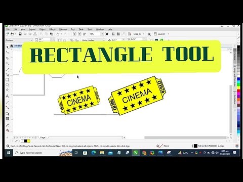 RECTANGLE TOOL with all Properties in Coreldraw 2020.