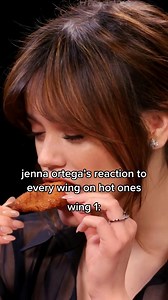 First We Feast on Instagram: "@jennaortega's reaction to every wing on @hotones 🔥"