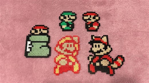 NES Super Mario Bros 3 Perler Beads - 8-bit Pixel Art - Etsy Canada