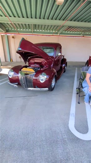 1940 Ford Pickup Street Rod – Clean Burgundy Classic Truck