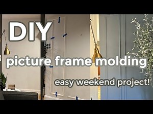 DIY easy picture frame molding