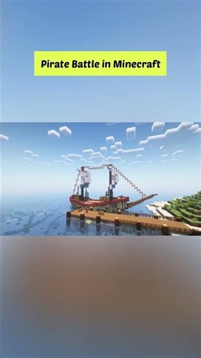 Pirate Ship Battle in Minecraft