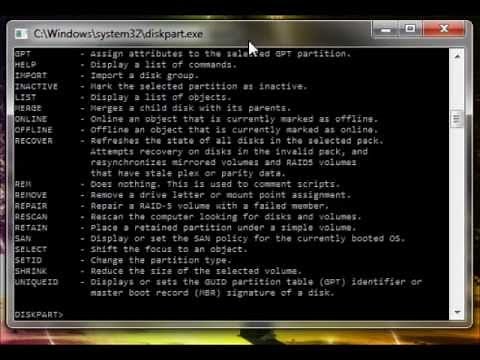 How to Format a Drive using the Command Prompt