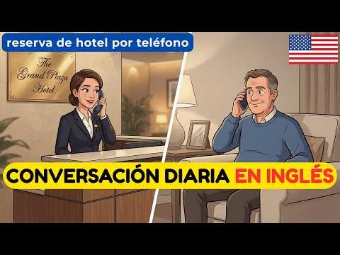 Mejora tu escucha en inglés rápido: reserva de hotel por teléfono (Acento Americano) 🇺🇸
