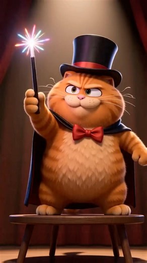 Chubby Cat Series EP07 - He Tried Magic… Then Became a BALLOON 🎈😂 #funny #cartoon #animation #cat