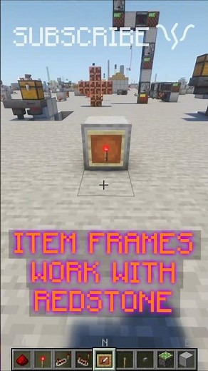 How ITEM FRAMES can work WITH COMPARATORS for SECRETS! | Redstone with PsiVolt #minecraft #redstone