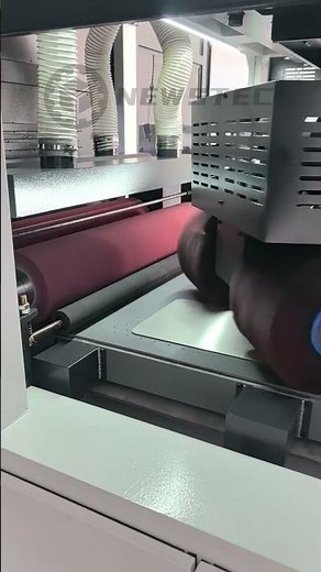 Clean Edge Finish on Stainless Steel with Deburring Machine#grinding #metal #machine #metalworking