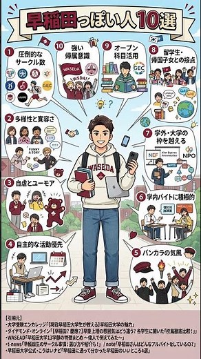 10 Qualities of Waseda University Students: How Many Do You Have?
