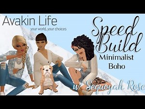 Avakin Life | Avakin Speed Builds | You need this minimalist Boho speed build in your life