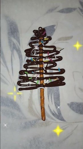 Chocolate-covered pretzel sticks🎄#cooking #cook #christmas