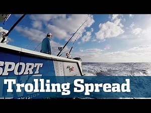 How to Set a Trolling Spread - Florida Sport Fishing TV- Lures, Lines, Outrigger Use