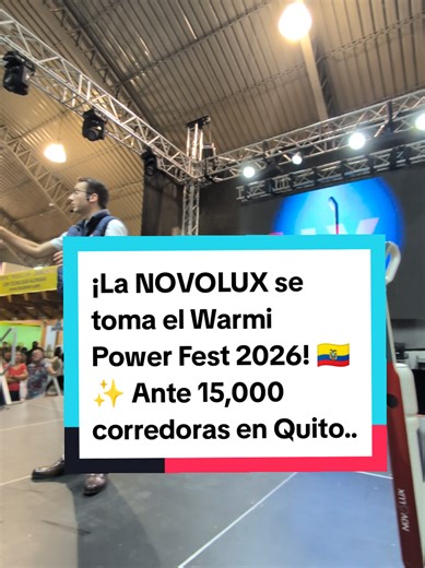 LANZAMIENTO OFICIAL NOVOLUX - WARMI POWER FEST 2026.. ¡La NOVOLUX se toma el Warmi Power Fest 2026! 🇪🇨✨ Ante 15,000 corredoras en Quito, nuestro experto francés Austen revela el secreto del sistema 4 en 1. 🇫🇷🧹 La sensación de la 15ª edición de la Warmi Runner 2026 ¡Limpieza profunda, salud y tecnología que transforman tu hogar! 🏃‍♀️💨 #warmirunner2026 #novoluxecuador #mujeresfuertes #limpiezadecasa #ecuatorianas🇪🇨