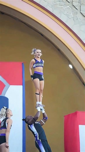 insane cheer stunts!#CheerStunts #InsaneSkills #CheerAthlete #HighEnergyMoments #sportswow