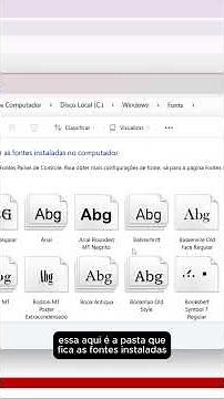 Como instalar fontes no computador!