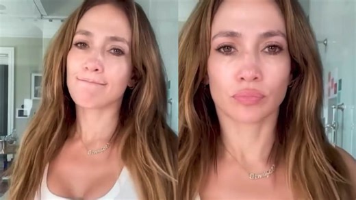 Jennifer Lopez offers a rare look at her makeup-free face