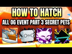 How To Get All OG Event PART 3 Secret Pets in BGSI (Roblox)