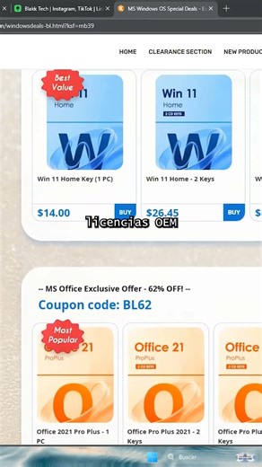 Activar Windows mucho más BARATO #pc #windows #windows11 #shorts