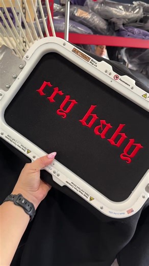 Cry Baby Embroidered Crewneck for Alternative Fashion