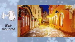 Christmas Snowflake Projector Lights Outdoor, HD Dynamic Moving Snowflake LED Light with Owl Shape Design, IP65 Waterproof Projector for Indoor Outdoor Wall Window Holiday Party Decorations