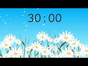 30 Minute Timer with Spring Flowers