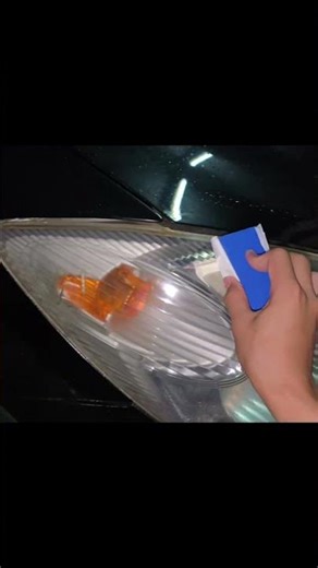 headlights restoring gloss using 9H MR-FIX