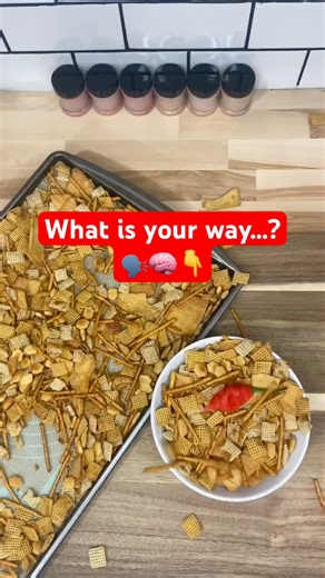 Chex Mix made simple #snakeoilspices #spicyfood #spicy #peppers #simplerecipe #snackprep #snacks