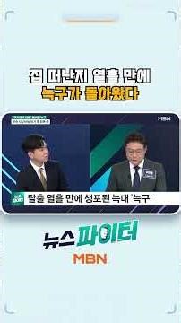 집 떠난지 열흘 만에 늑구가 돌아왔다