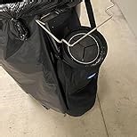 Large Stainless Steel Trash Bag Holder for Kitchen Cabinets Doors and Cupboards, Under Sink Bag Holder, Garbage Bag Holder, Waste Can, Kitchen Trash Cans